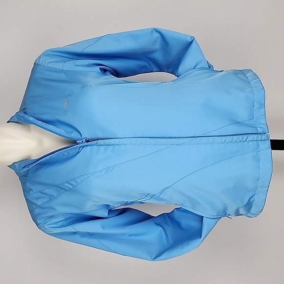 FILA Women's Sky Blue Mesh Lined Lightweight Zip Up Windbreaker Jacket Size S - Picture 4 of 16